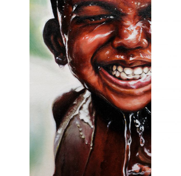 quadro_olio_su_tela_dipinto_pittore_roma_realismo_oil_paint_roma_iperrealismo_acqua_water_viso_ritratto_indiano